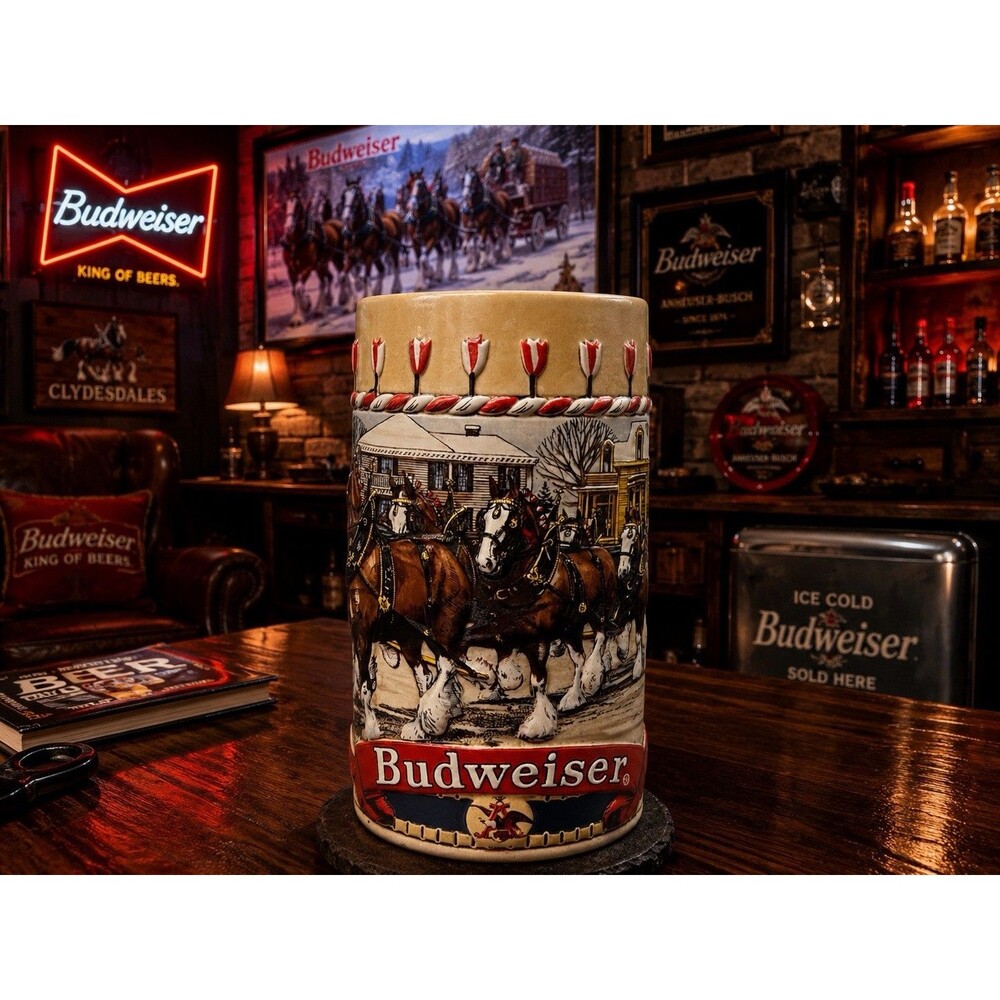 Budweiser Clydesdales Anheuser-Busch "B" Series Limited Edition Beer Stein Mug